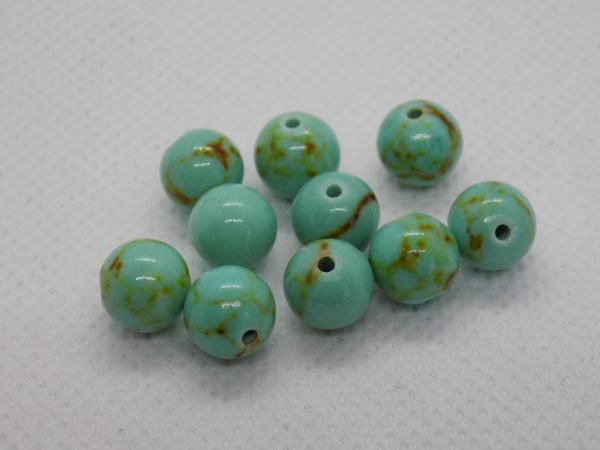 Turquoise du Tibet perle naturelle