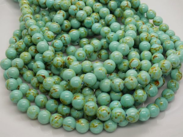 Turquoise du Tibet perle naturelle