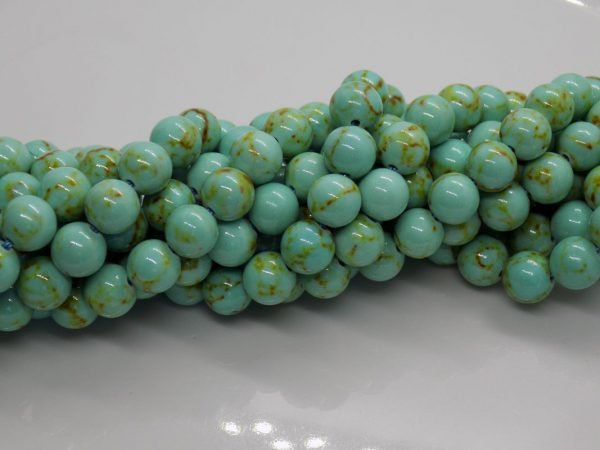 Turquoise du Tibet perle naturelle