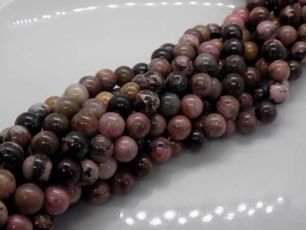 Rhodonite perle naturelle