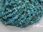Turquoise perles chips