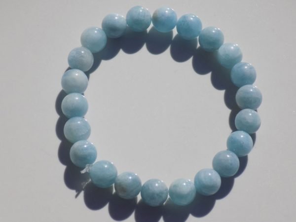 Bracelet en Aigue marine 18 cm – Image 2