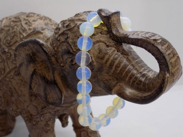 bracelet perle opale transparente