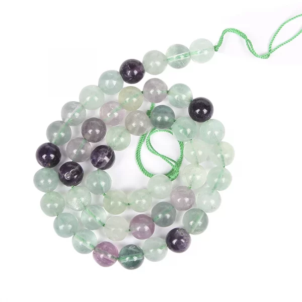 Perles-rondes-en-Fluorite-verte-naturelle-pour-la-fabrication-de-bijoux
